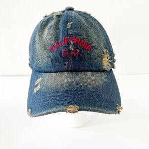 Denim Ripped Baseball Cap